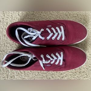 Maroon Vans Authentic Lo Pro size 7.5 in US women
